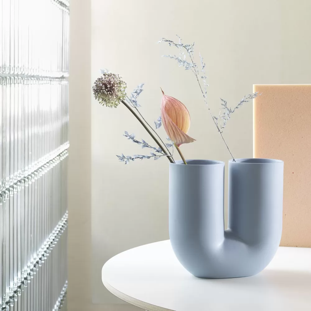 Vasi^Muuto Kink Vase | Vaso | Azzurro