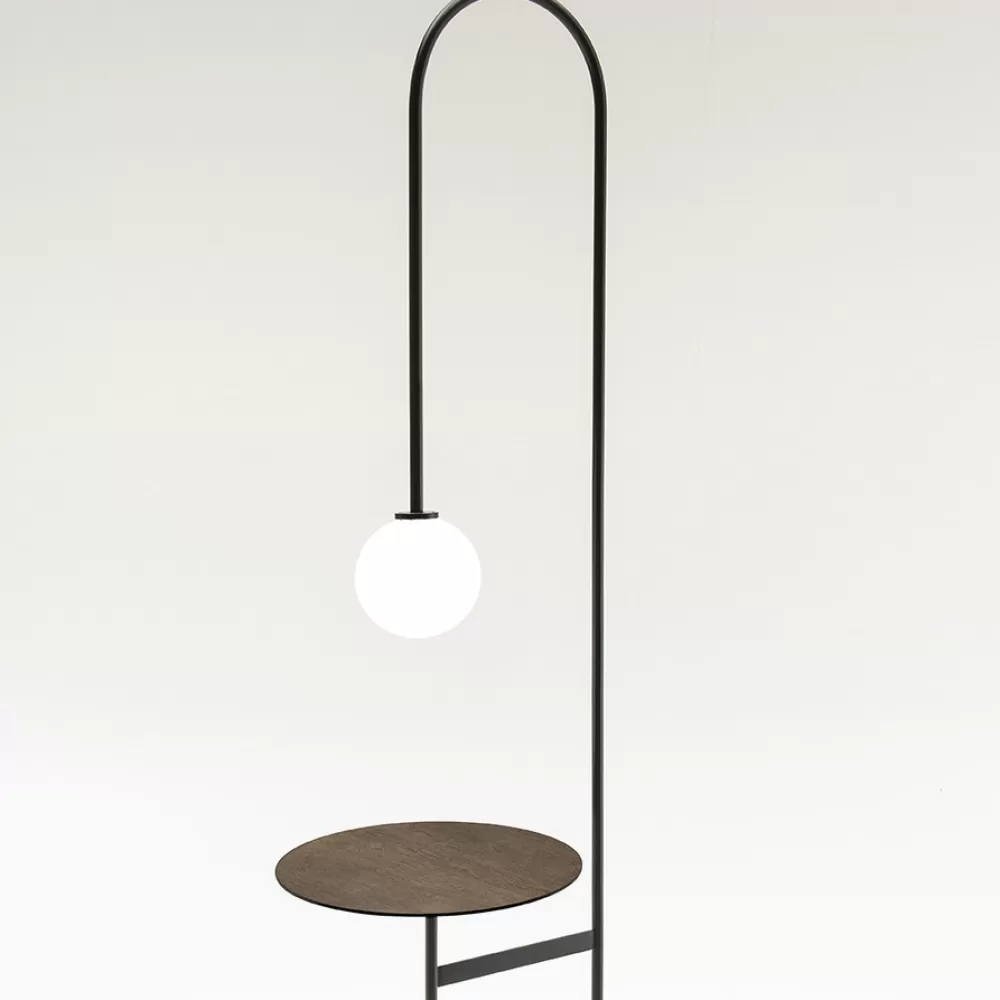 Lampade Da Terra^Living Divani Light With A Table | Lampada-Tavolino - Rovere