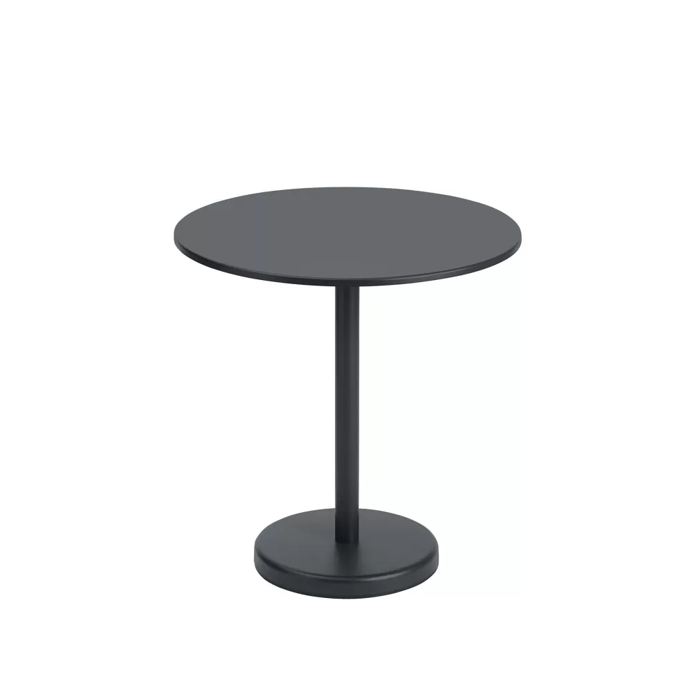 Tavolini^Muuto Linear Steel Cafe Table | Tavolino | Nero
