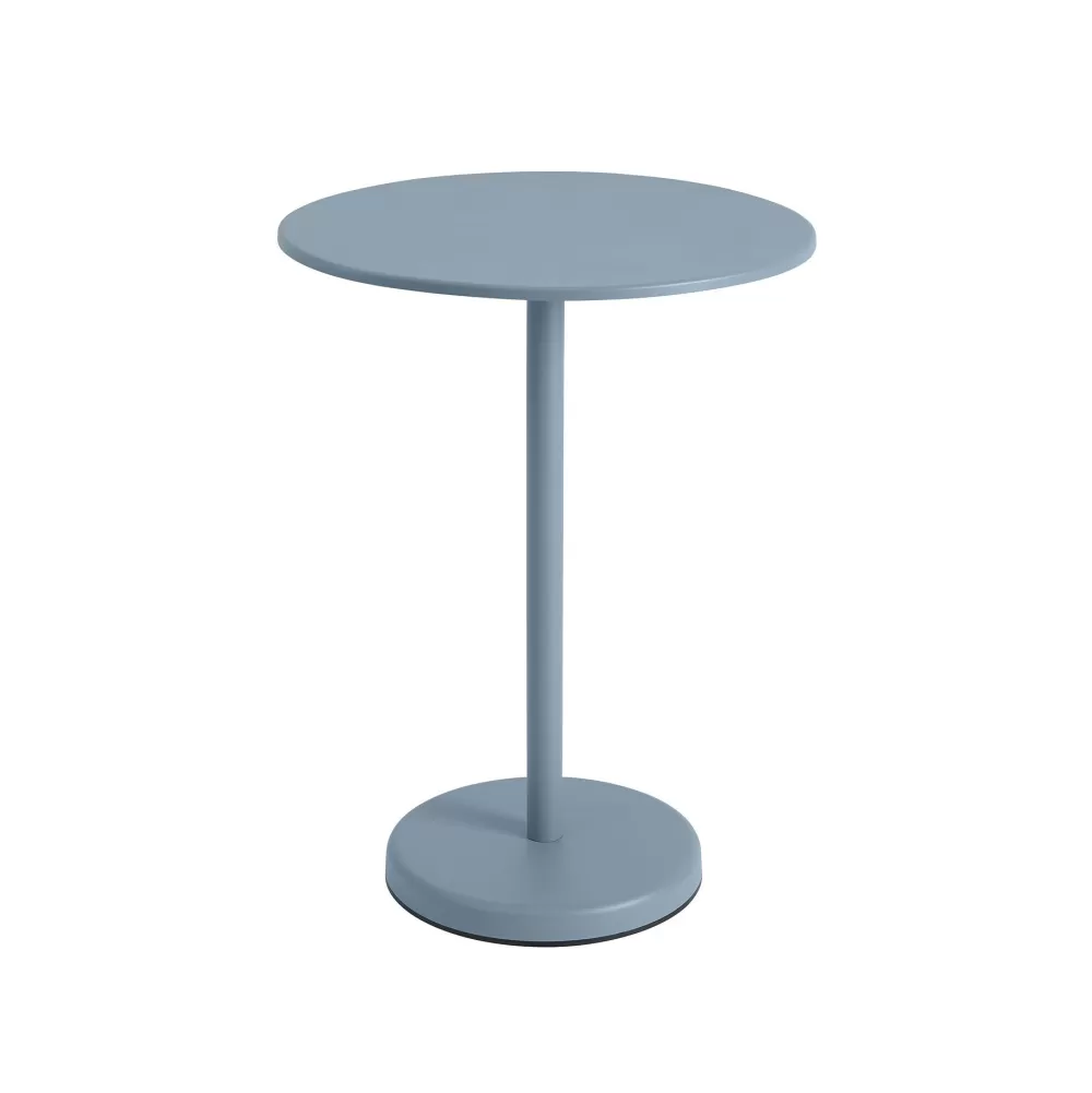 Tavolini^Muuto Linear Steel Cafe Table | Tavolino | Pale Blue