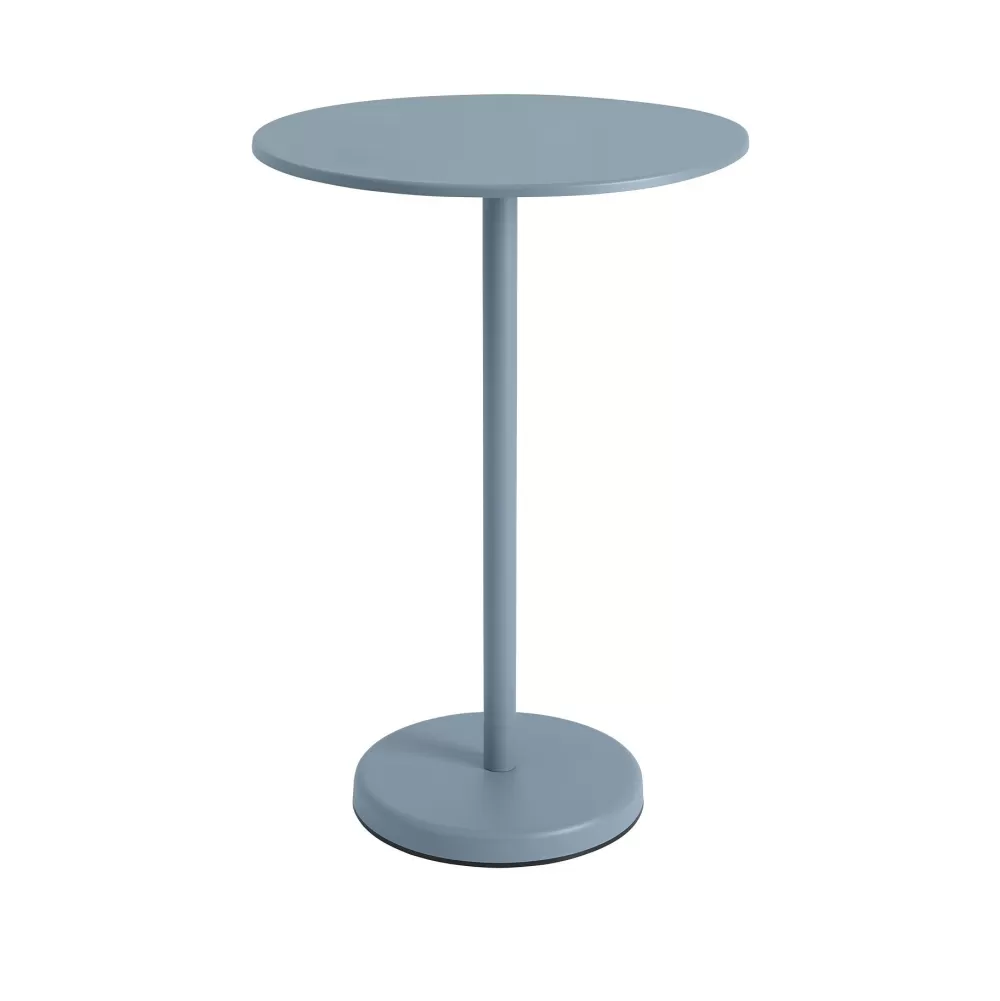 Tavolini^Muuto Linear Steel Cafe Table | Tavolino | Pale Blue
