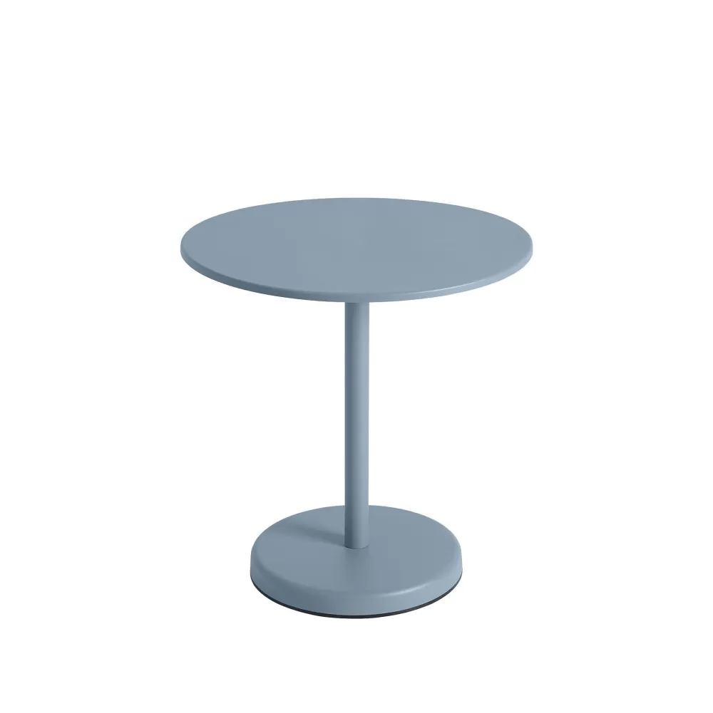 Tavolini^Muuto Linear Steel Cafe Table | Tavolino | Pale Blue