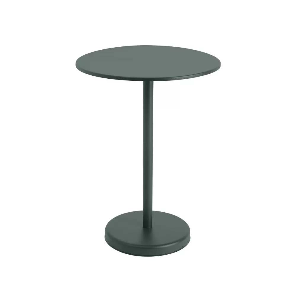 Tavolini^Muuto Linear Steel Cafe Table | Tavolino | Verde Scuro