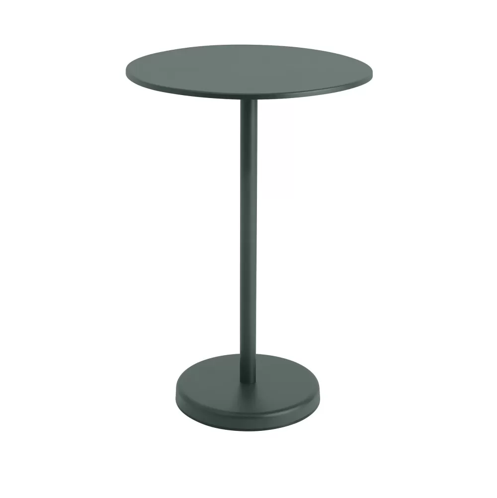 Tavolini^Muuto Linear Steel Cafe Table | Tavolino | Verde Scuro