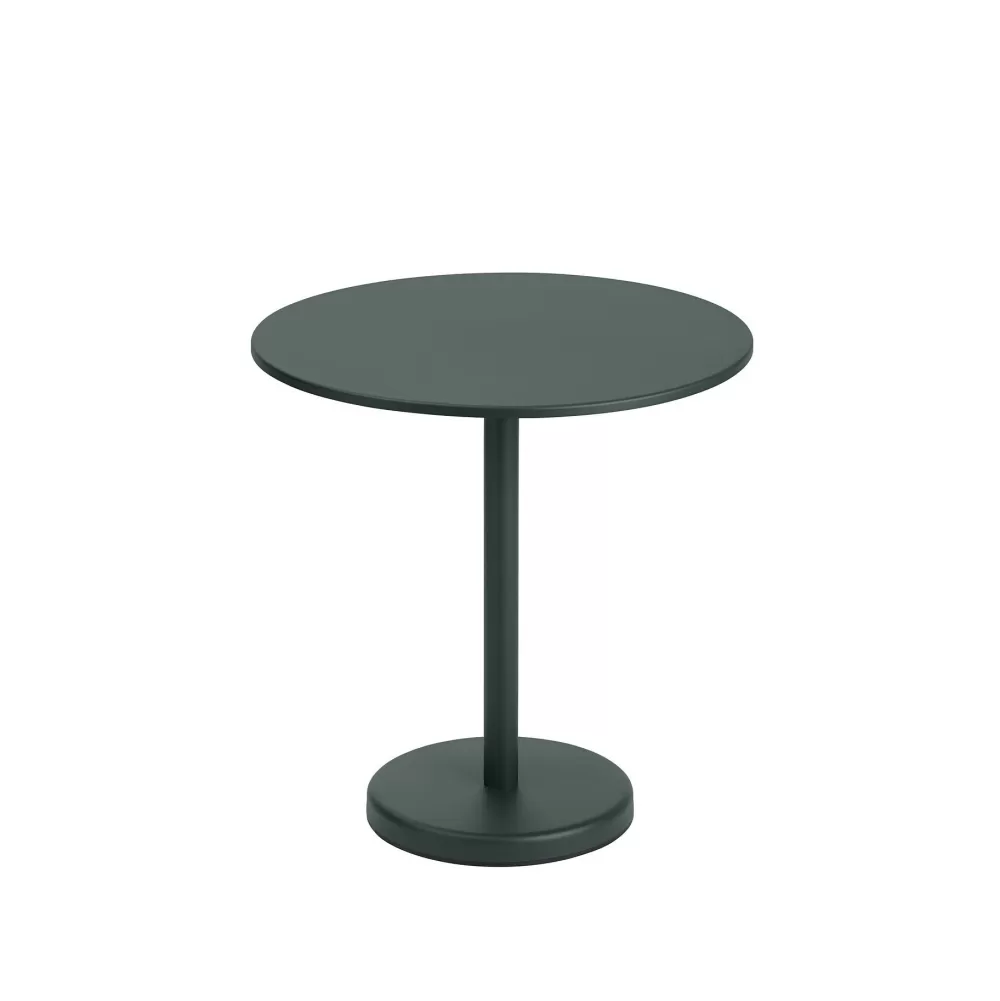 Tavolini^Muuto Linear Steel Cafe Table | Tavolino | Verde Scuro
