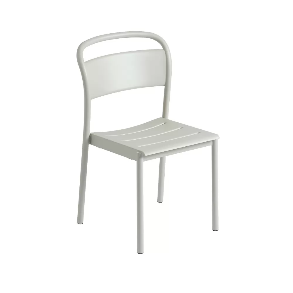 Sedie Per Esterni^Muuto Linear Steel Sidechair | Sedia Per Esterni | Grigio