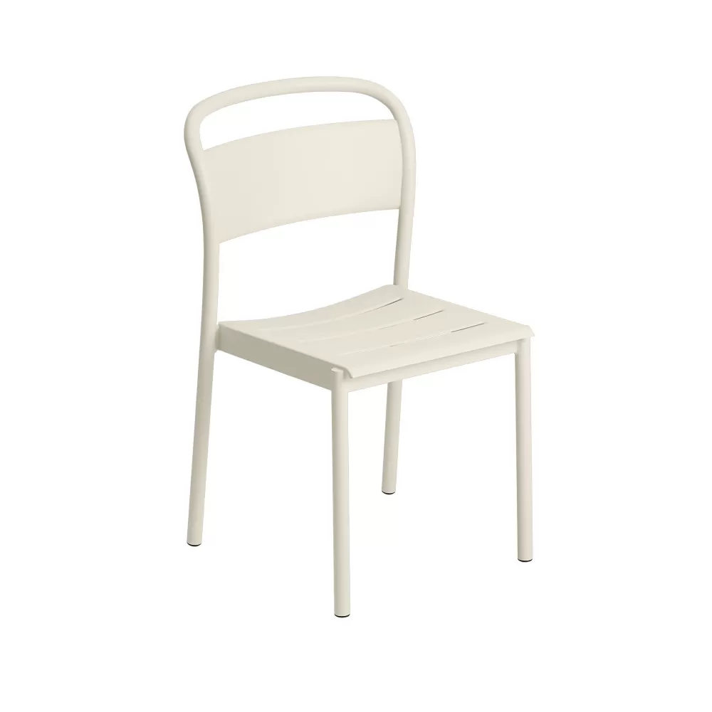 Sedie Per Esterni^Muuto Linear Steel Sidechair | Sedia Per Esterni | Off White