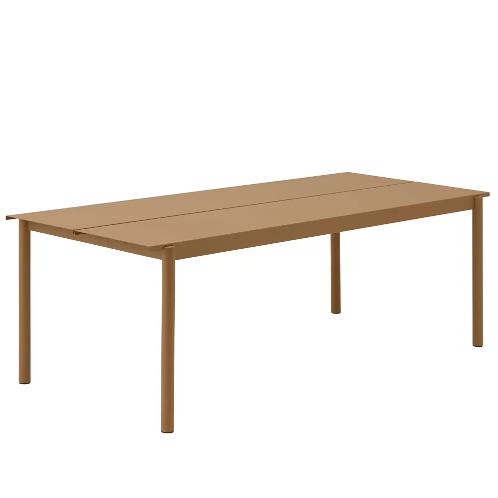 Tavoli Per Esterni^Muuto Linear Steel Table | Tavolo Per Esterni | Burnt Orange