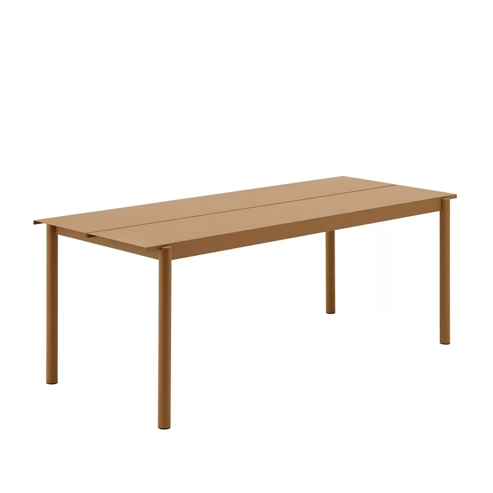 Tavoli Per Esterni^Muuto Linear Steel Table | Tavolo Per Esterni | Burnt Orange