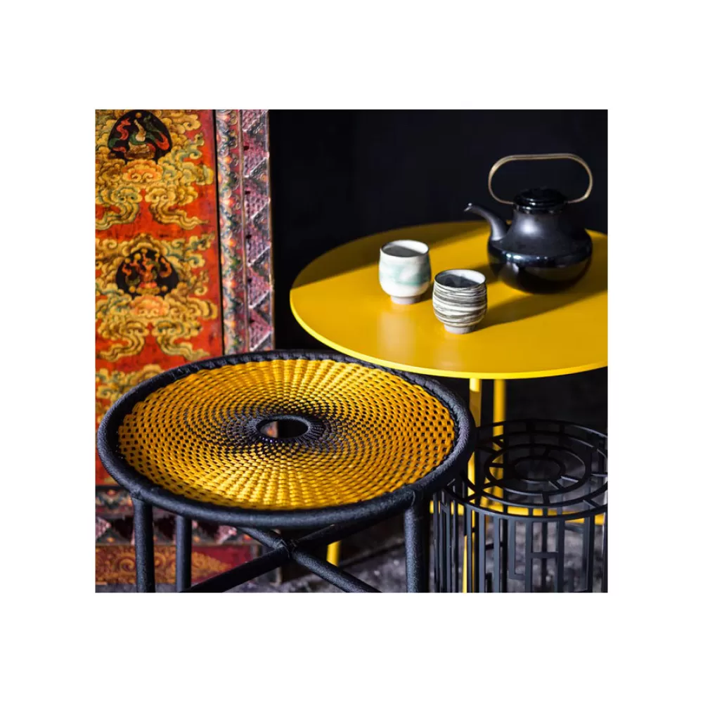 Tavoli Per Esterni^Moroso M'Afrique Banjooli Bistrot Table | Tavolo Bistrot | Giallo-Nero