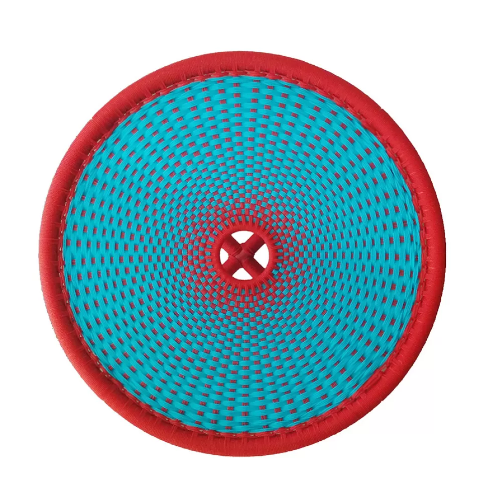 Tavoli Per Esterni^Moroso M'Afrique Banjooli Bistrot Table | Tavolo Bistrot | Rosso-Azzurro