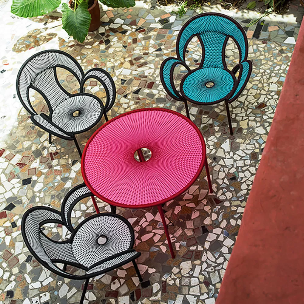 Tavoli Per Esterni^Moroso M'Afrique Banjooli Large Table | Tavolo Grande | Rosso-Rosa