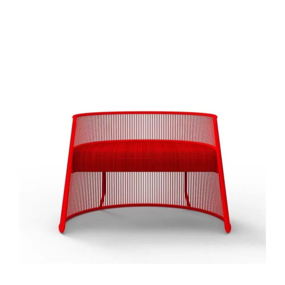 Divani E Poltrone^Moroso M'Afrique Husk Stool S | Pouf | Rosso