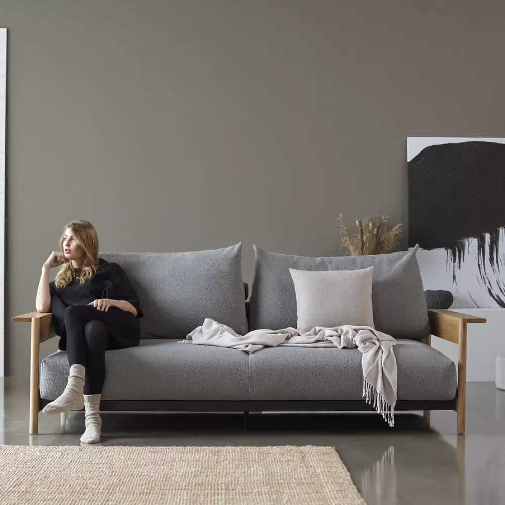 Divani Letto^Innovation Living Malloy Wood Sofa Bed | Divano Letto 150-200