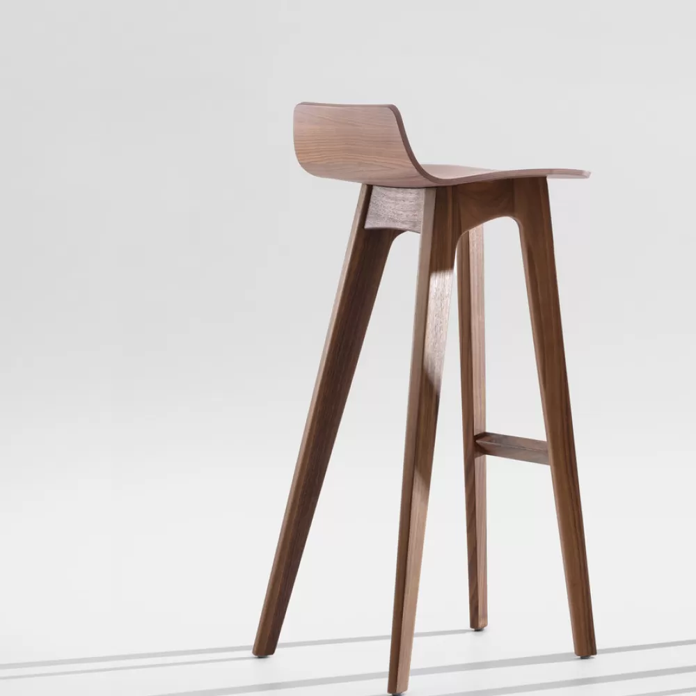 Sgabelli^Zeitraum Morph Bar | Sgabello Da Bar - Noce Americano