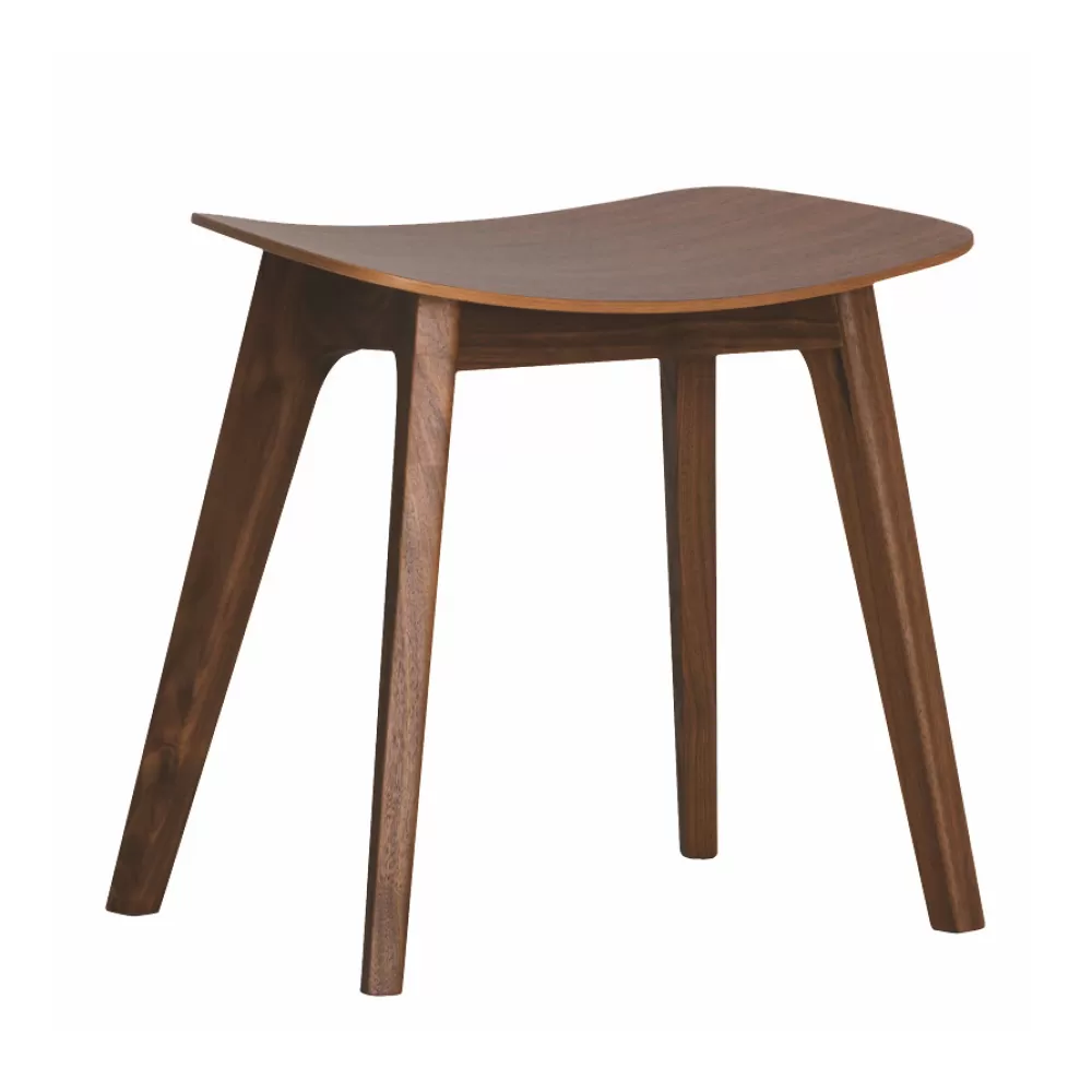 Sgabelli^Zeitraum Morph Stool | Sgabello Basso - Noce Americano