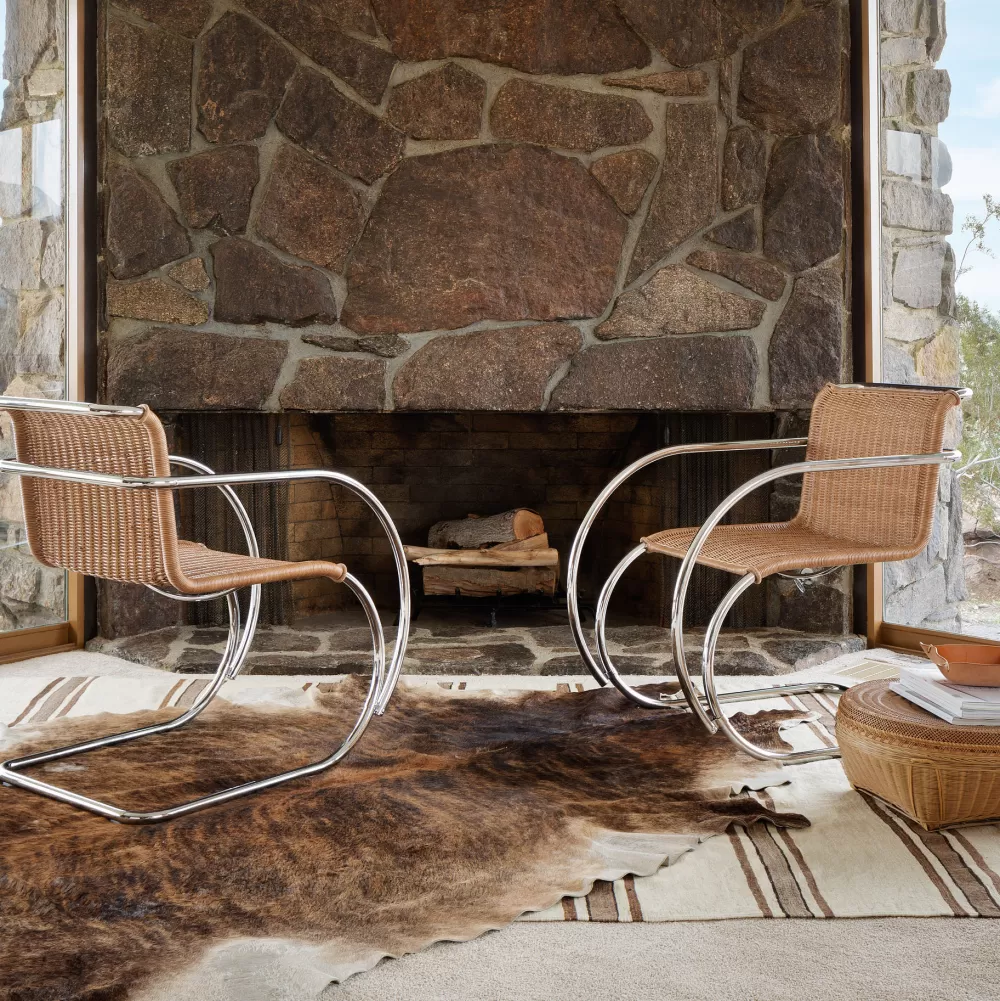 Sedie^Knoll Mr Side Chair With Arms | Sedia A Sbalzo Con Braccioli