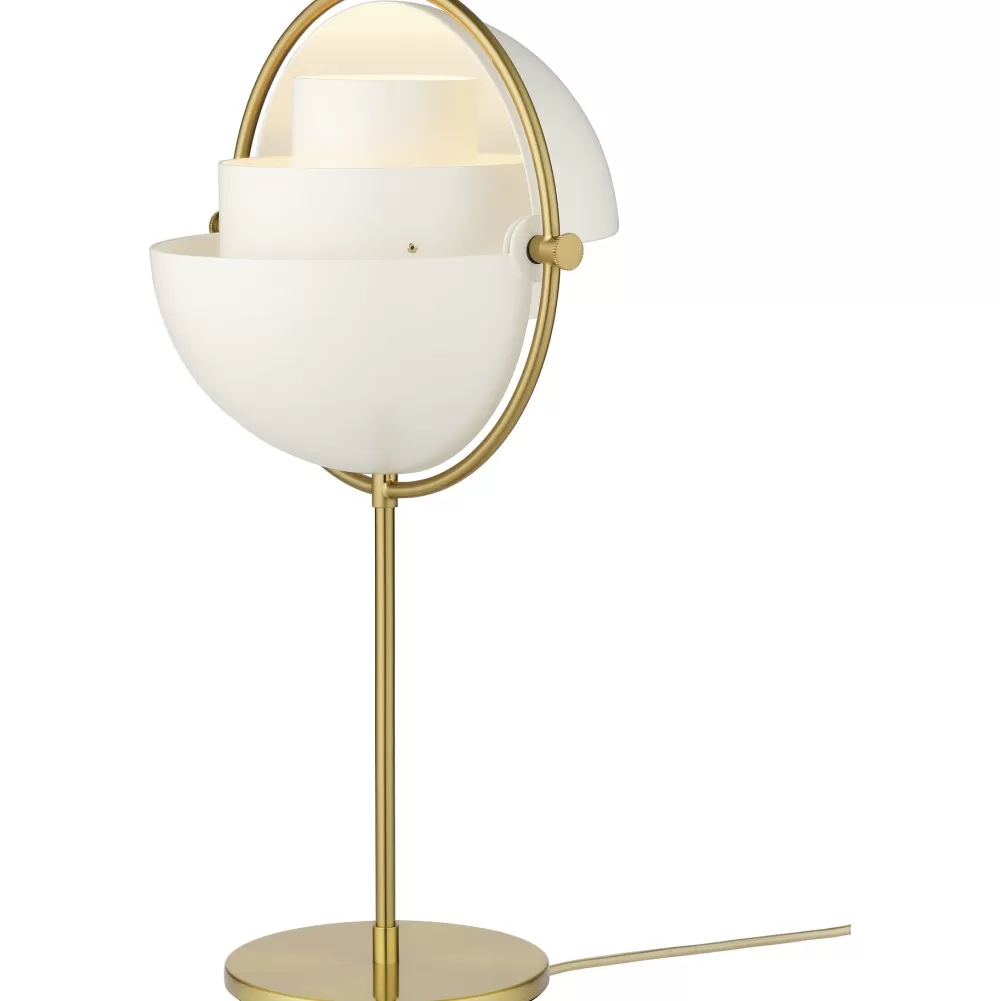 Lampade Da Tavolo^GUBI Multi-Lite Table Lamp | Lampada Da Tavolo | Bianco - Ottone