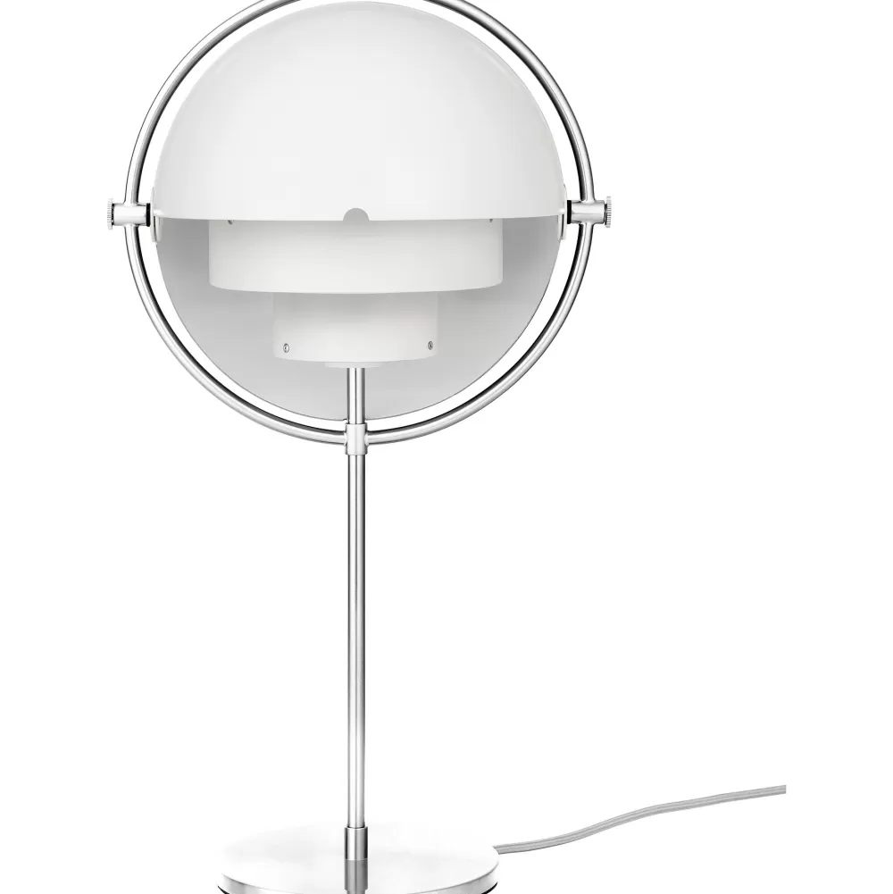 Lampade Da Tavolo^GUBI Multi-Lite Table Lamp | Lampada Da Tavolo | Cromo - Bianco
