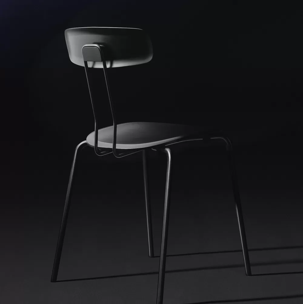 Sedie^Zeitraum Okito Ply | Sedia | Nero
