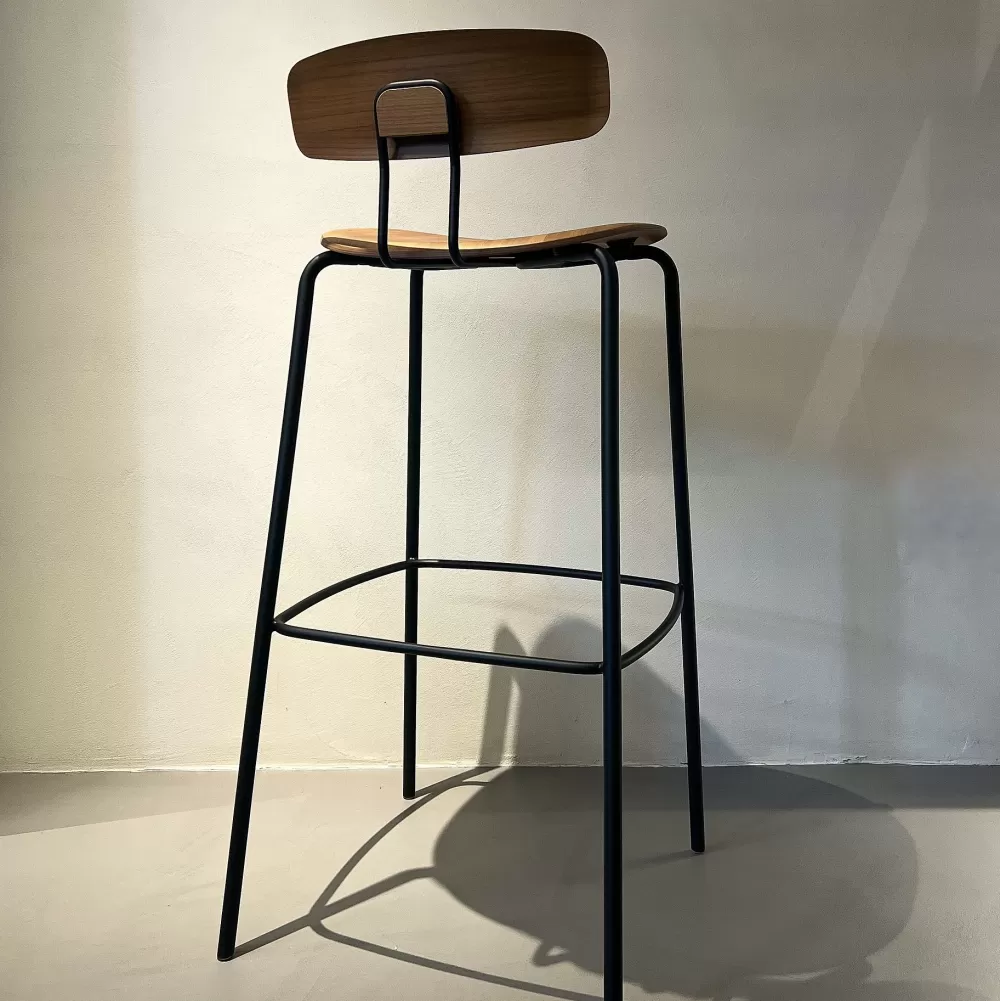 Sgabelli^Zeitraum Okito Ply Bar | Sgabello Da Bar | Noce Americano