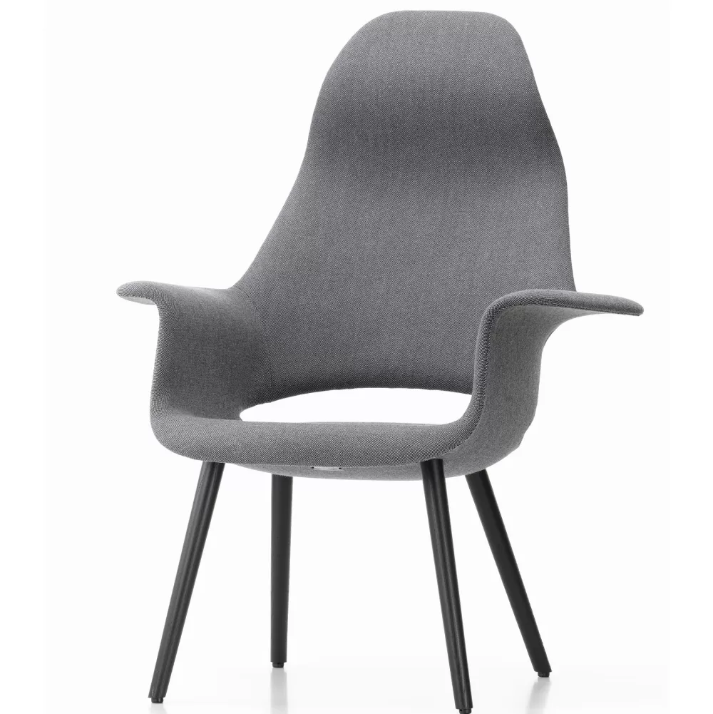 Sedie^Vitra Organic Highbak | Poltroncina | Grigio Caldo / Marrone Palude