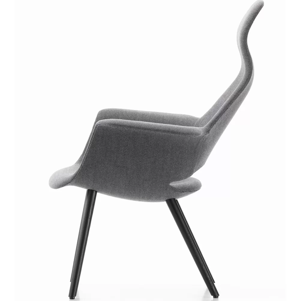 Sedie^Vitra Organic Highbak | Poltroncina | Grigio Caldo / Marrone Palude