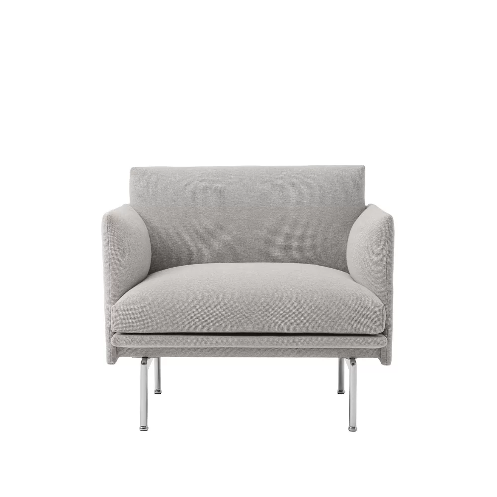 Poltrone Singole^Muuto Outline Studio Chair | Poltrona | Tessuto Clay