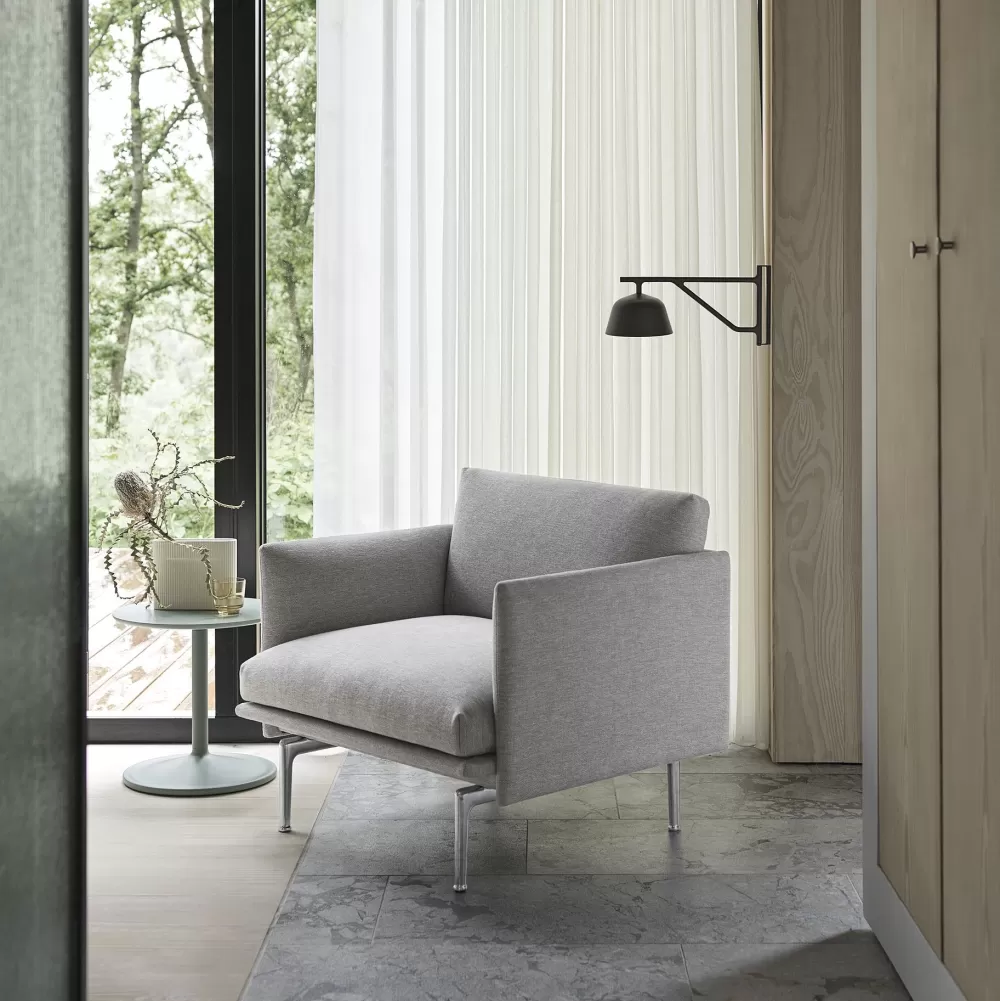 Poltrone Singole^Muuto Outline Studio Chair | Poltrona | Tessuto Clay