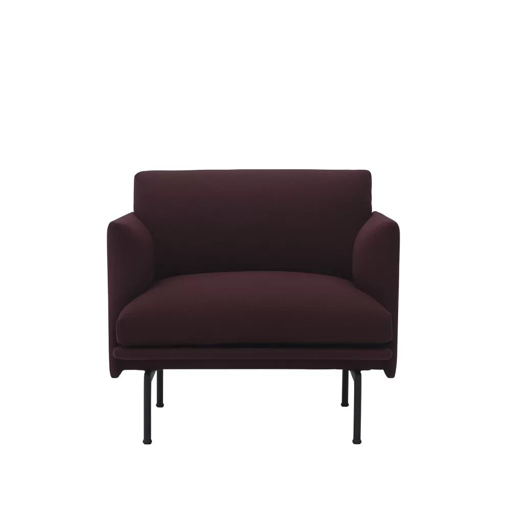 Poltrone Singole^Muuto Outline Studio Chair | Poltrona | Tessuto Vidar