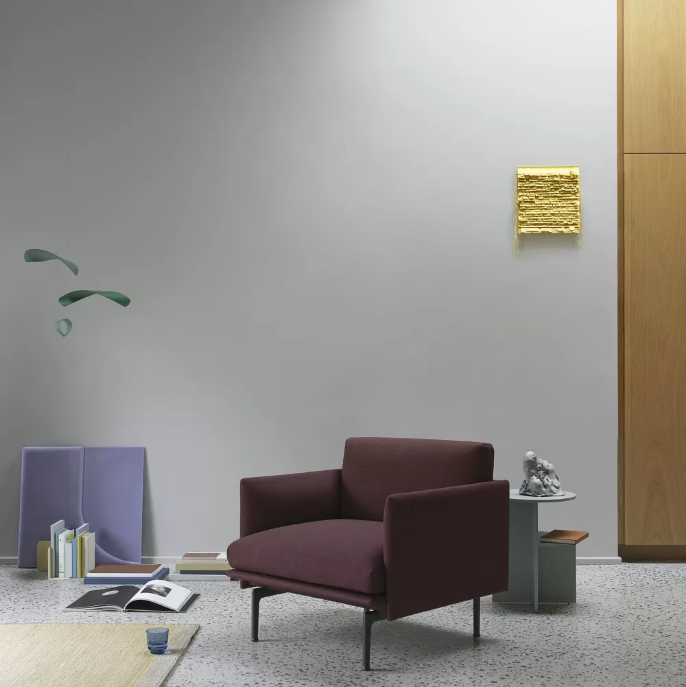 Poltrone Singole^Muuto Outline Studio Chair | Poltrona | Tessuto Vidar