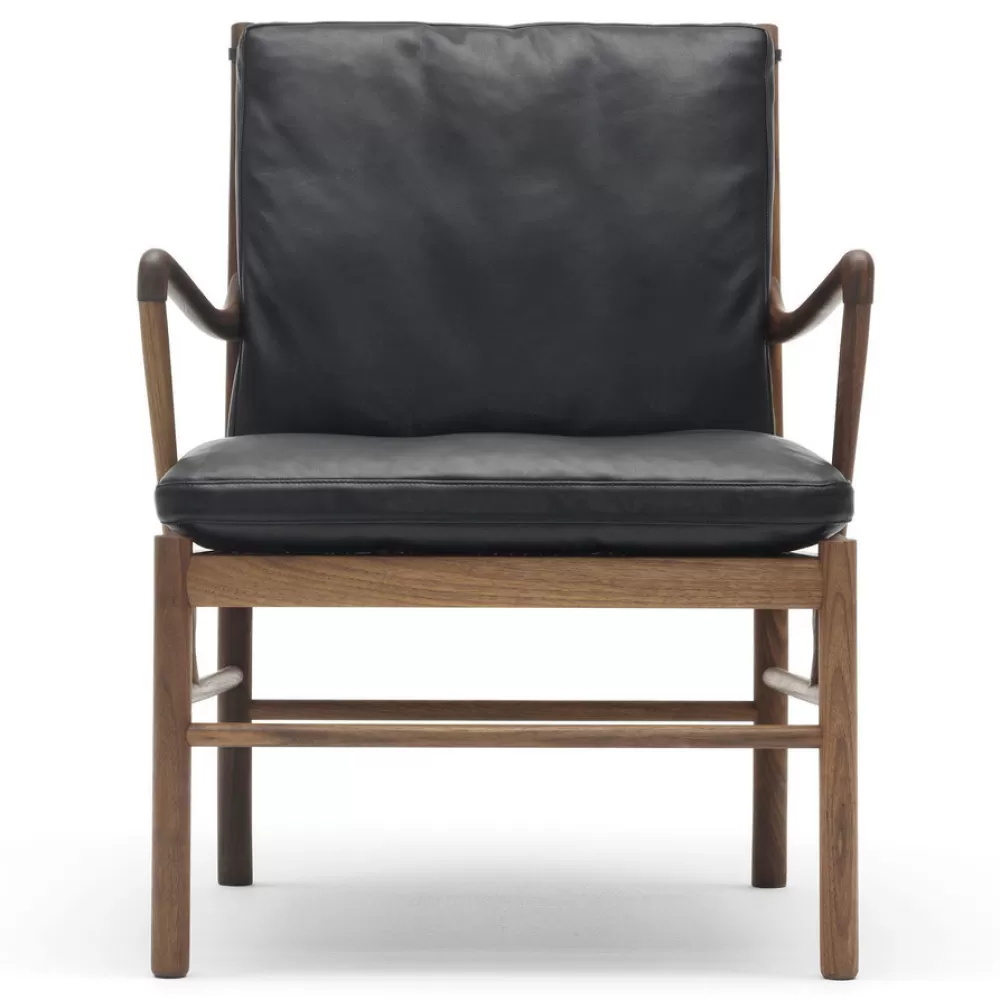 Poltrone Singole^Carl Hansen & Søn Ow149 | Poltrona | Noce - Pelle Nera