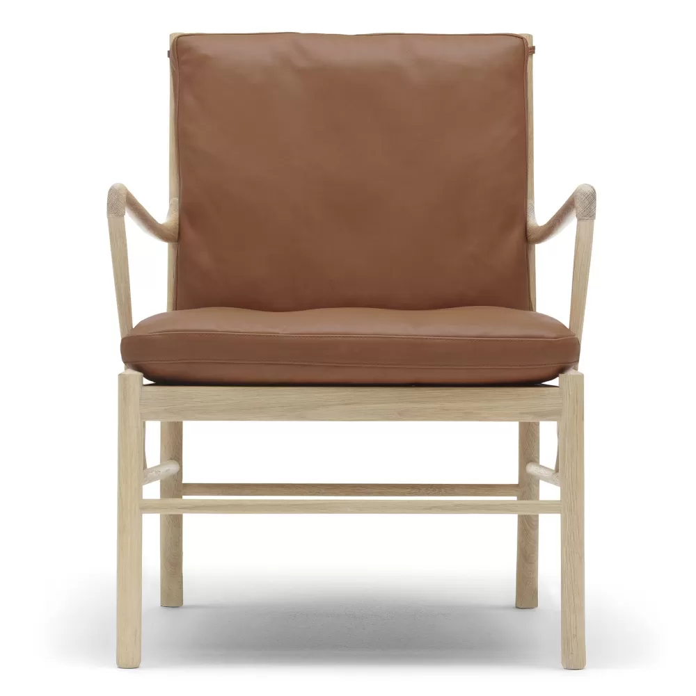 Poltrone Singole^Carl Hansen & Søn Ow149 | Poltrona | Rovere - Pelle Cognac