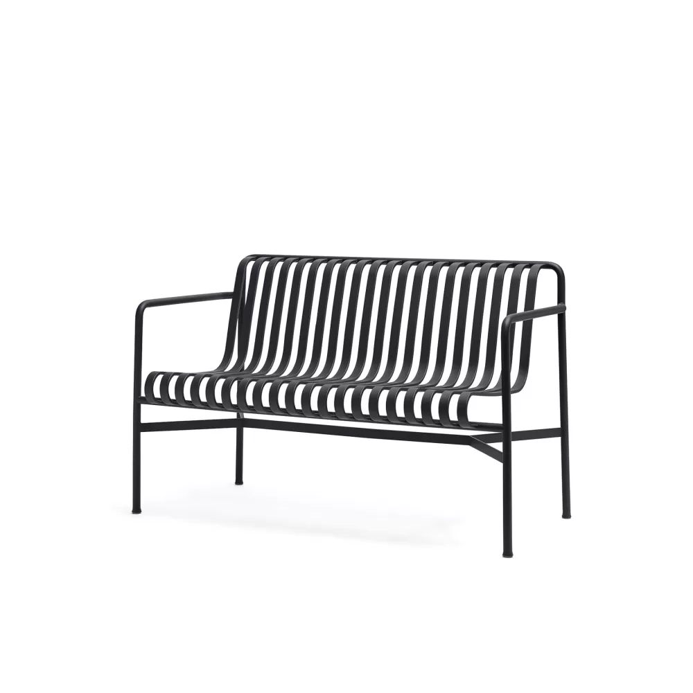 Sedie Per Esterni^HAY Palissade Dining Bench Panca - Antracite