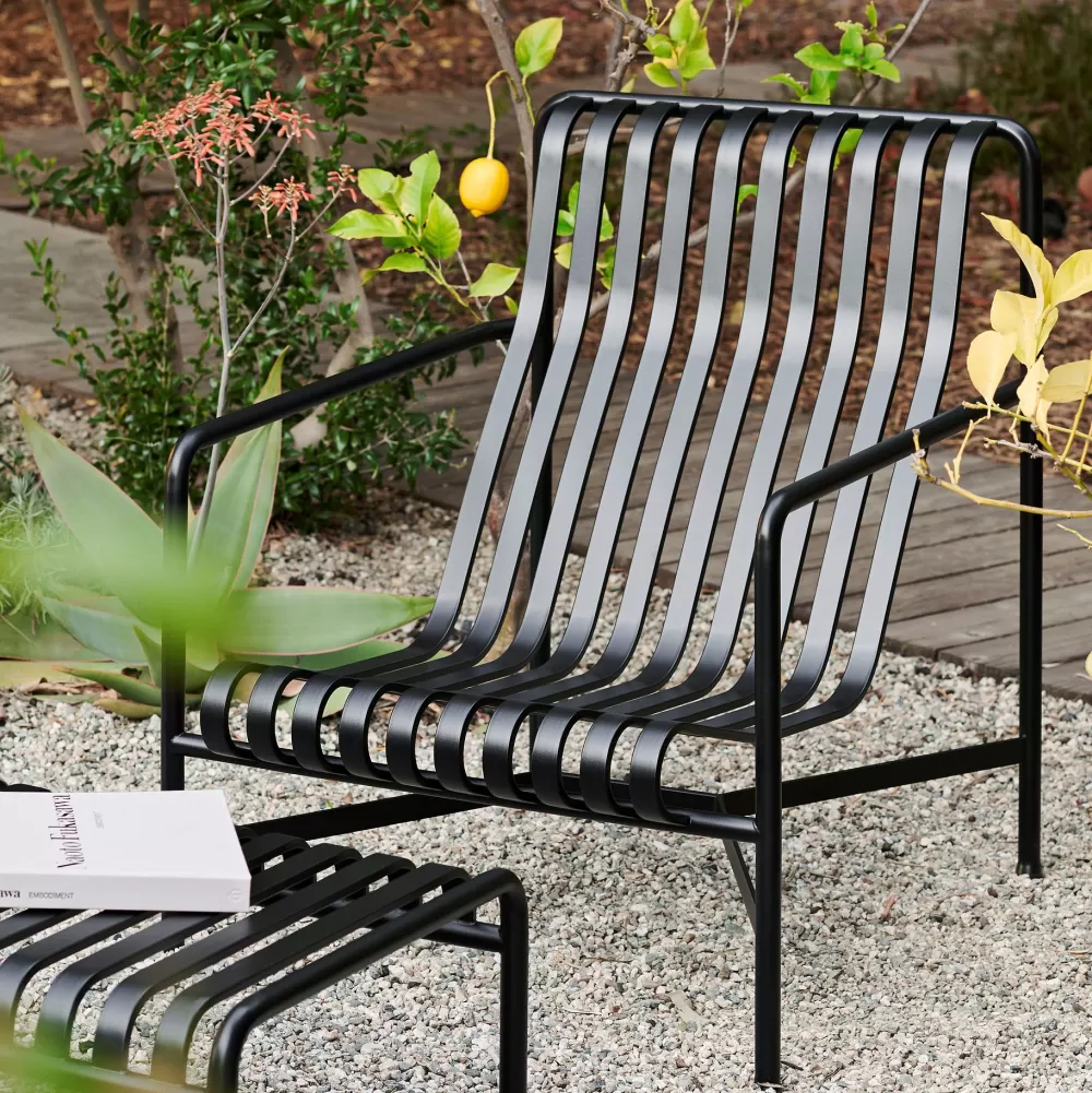 Divani E Poltrone^HAY Palissade Lounge Chair High | Antracite