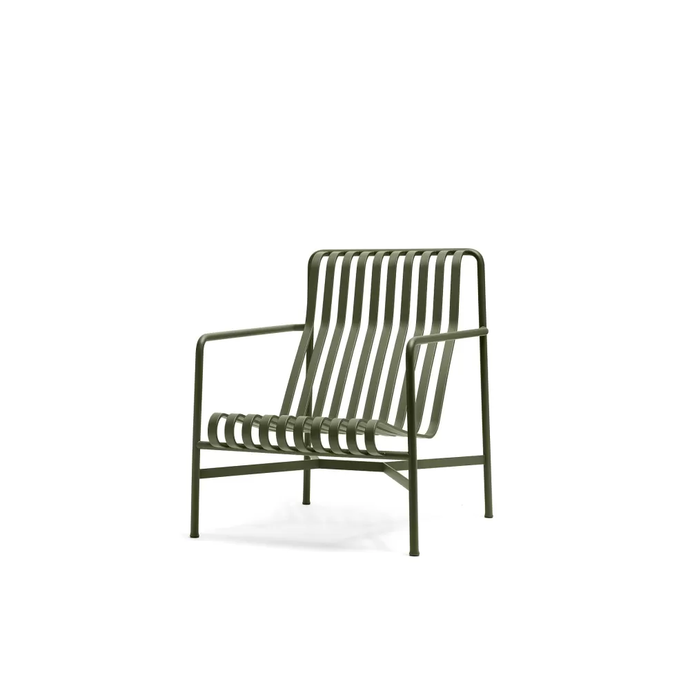 Divani E Poltrone^HAY Palissade Lounge Chair High | Verde Oliva
