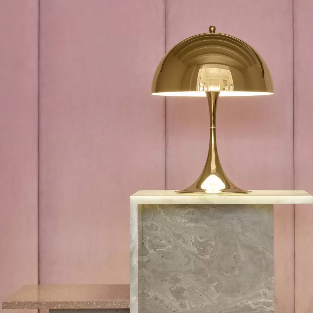 Lampade Da Tavolo^Louis Poulsen Panthella Table Mini | Lampada Da Tavolo - Ottone Metallizzato