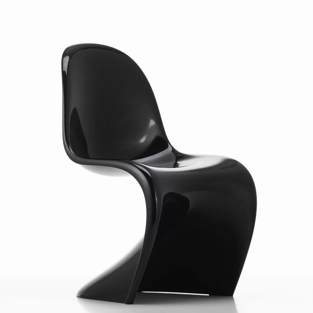 Sedie^Vitra Panton Chair Classic | Sedia - Nero Lucido