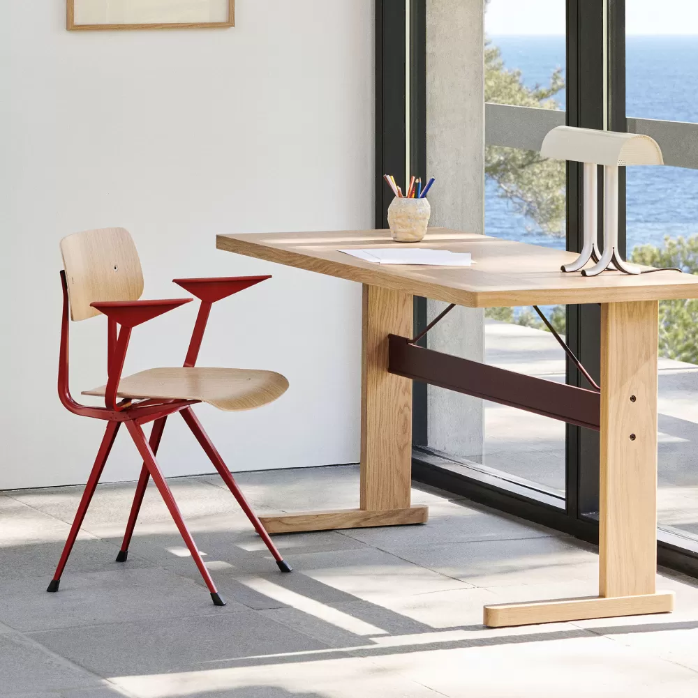 Scrivanie E Tavoli Da Ufficio^HAY Passerelle Desk | Scrivania | Rovere-Borgogna