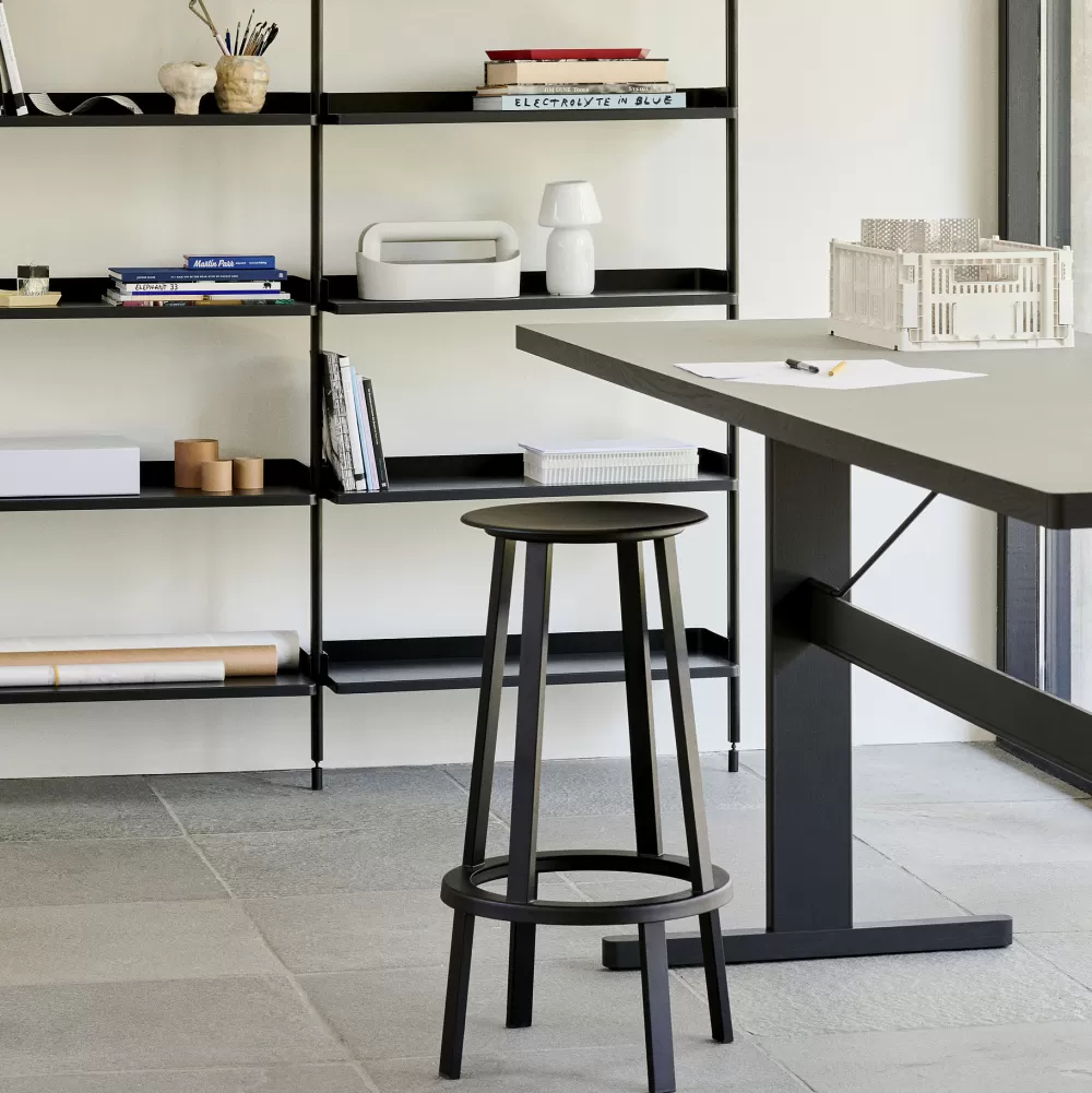 Tavoli Fissi^HAY Passerelle Table | Tavolo | Nero-Grigio