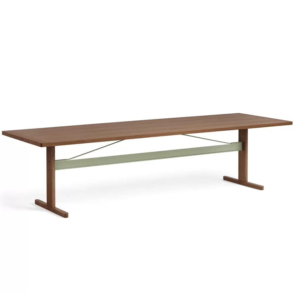 Tavoli Fissi^HAY Passerelle Table | Tavolo | Noce-Verde Oliva