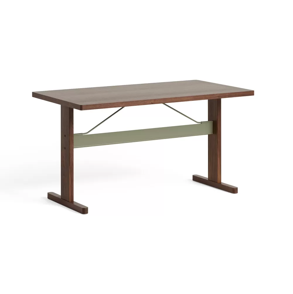 Tavoli Fissi^HAY Passerelle Table | Tavolo | Noce-Verde Oliva