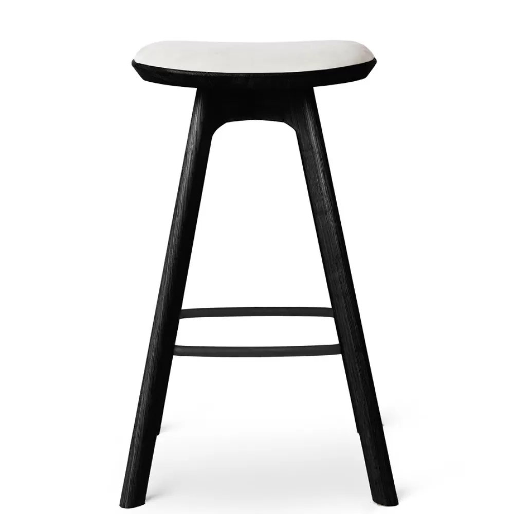 Sgabelli^Brdr. Krüger Pauline Bar Stool H65 | Sgabello | Rovere Ner-Pelle Grigia