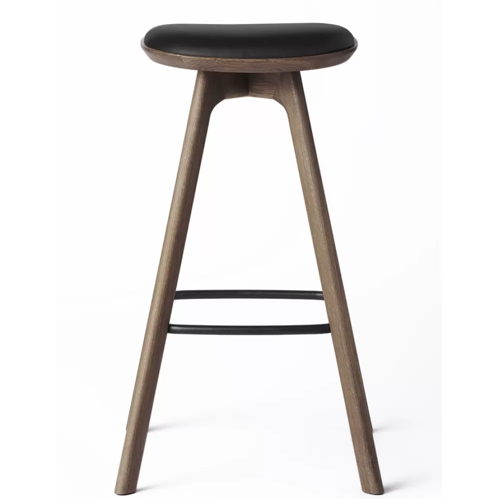 Sgabelli^Brdr. Krüger Pauline Bar Stool H75 | Sgabello | Rovere Fume-Pelle Nera