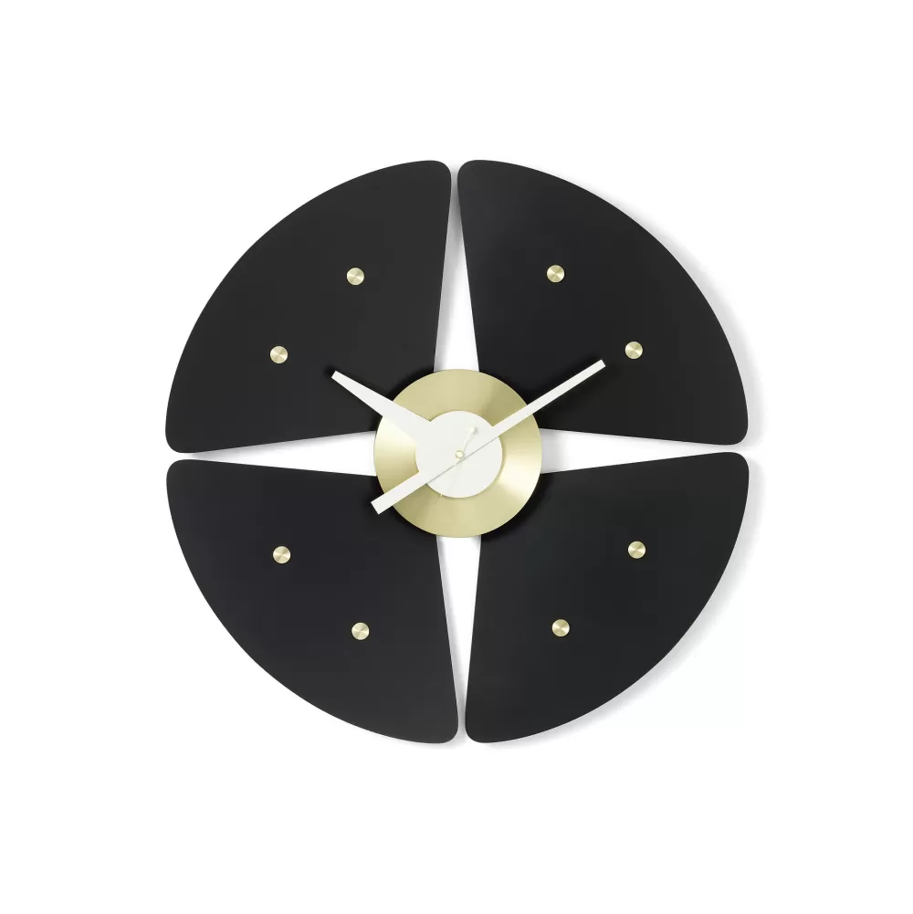 Orologi^Vitra Petal Clock | Orologio Da Parete | Nero/Ottone