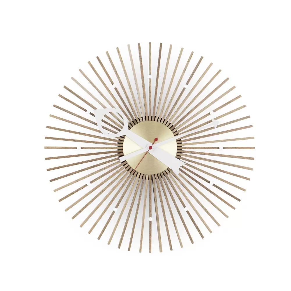 Orologi^Vitra Popsicle Clock | Orologio Da Parete - Noce