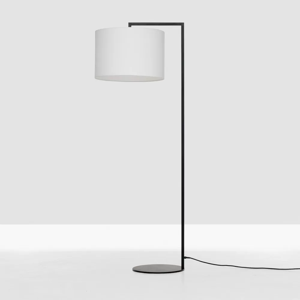 Lampade Da Terra^Zeitraum Read Noon | Lampada Da Terra - Tessuto Bianco