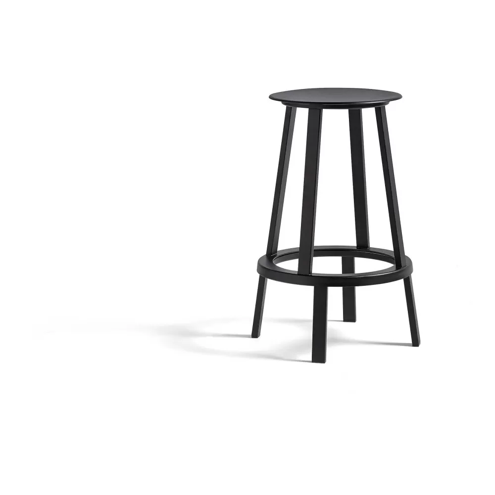 Sgabelli^HAY Revolver Bar Stool Low | Sgabello Bar Basso | Nero