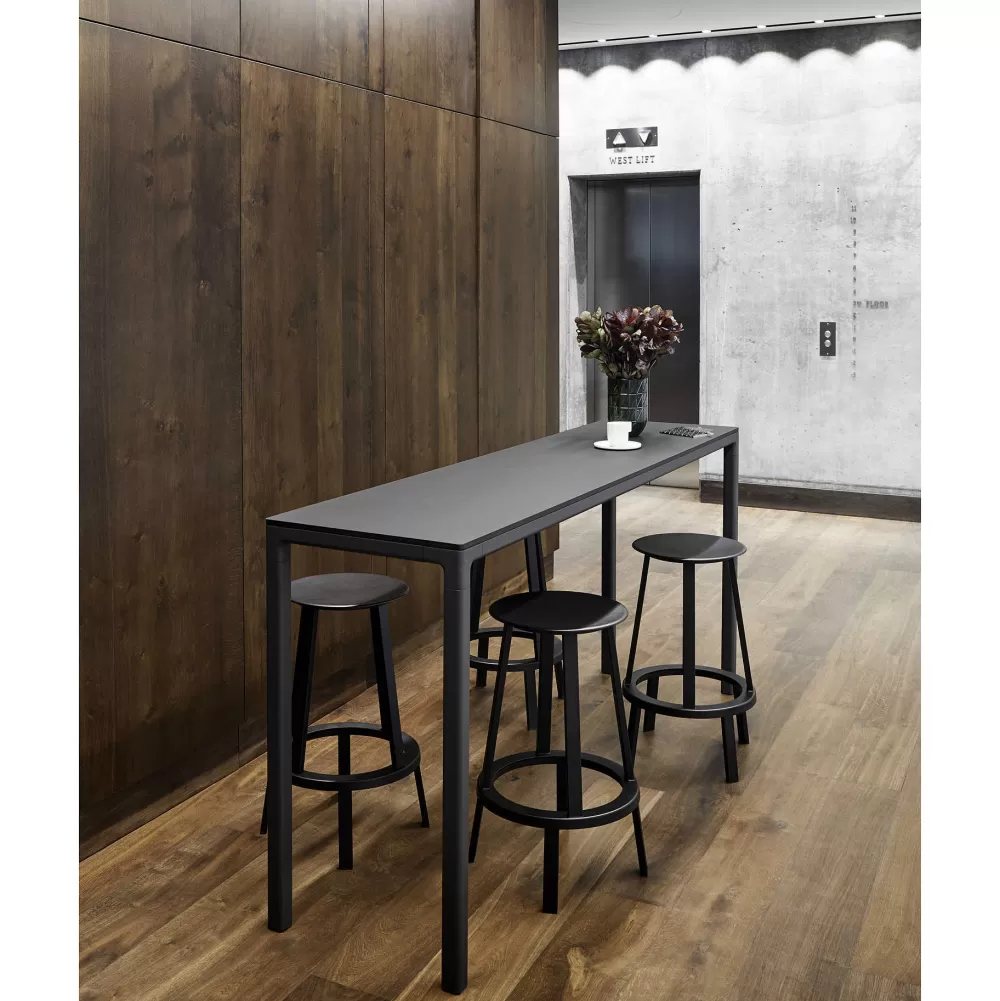 Sgabelli^HAY Revolver Bar Stool Low | Sgabello Bar Basso | Nero