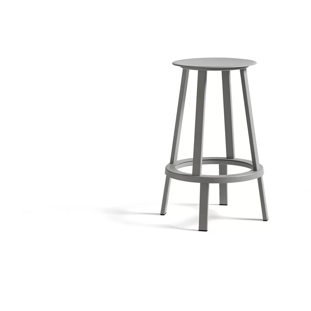 Sgabelli^HAY Revolver Bar Stool Low Sgabello Bar Basso - Grigio Cielo